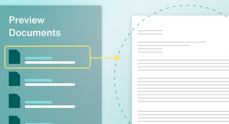 Previewing Documents inside Filevine Infographic