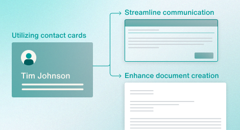 Utilizing Contact Cards